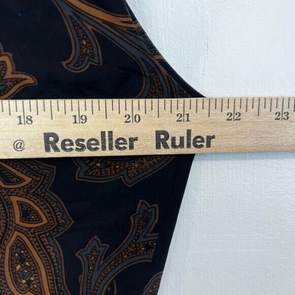 Ellen Tracy Linda Allard Paisley Print Sleeveless Vest VTG Wool Women’s Size 14 - Picture 8 of 8